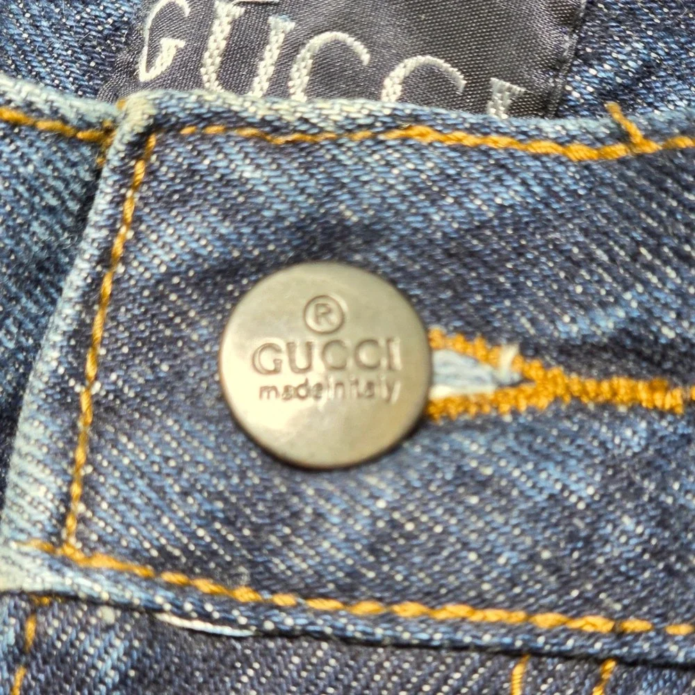 GUCCI Jeans 36 Mens Blue Good Made In Italy Straight Leg Denim